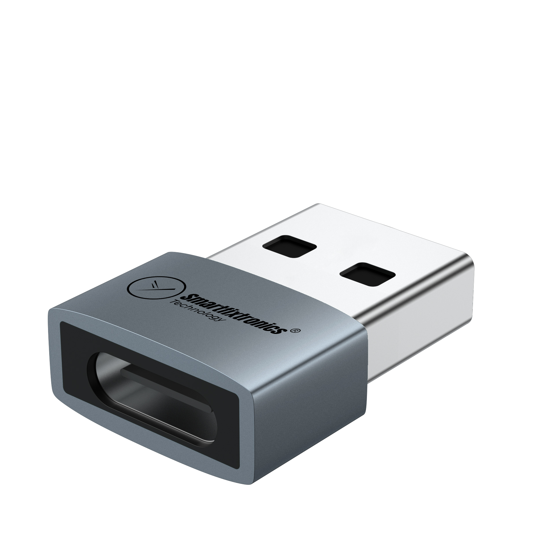 Smartfixtronics USB to USB-C adapter dongle for charging and data transfer.